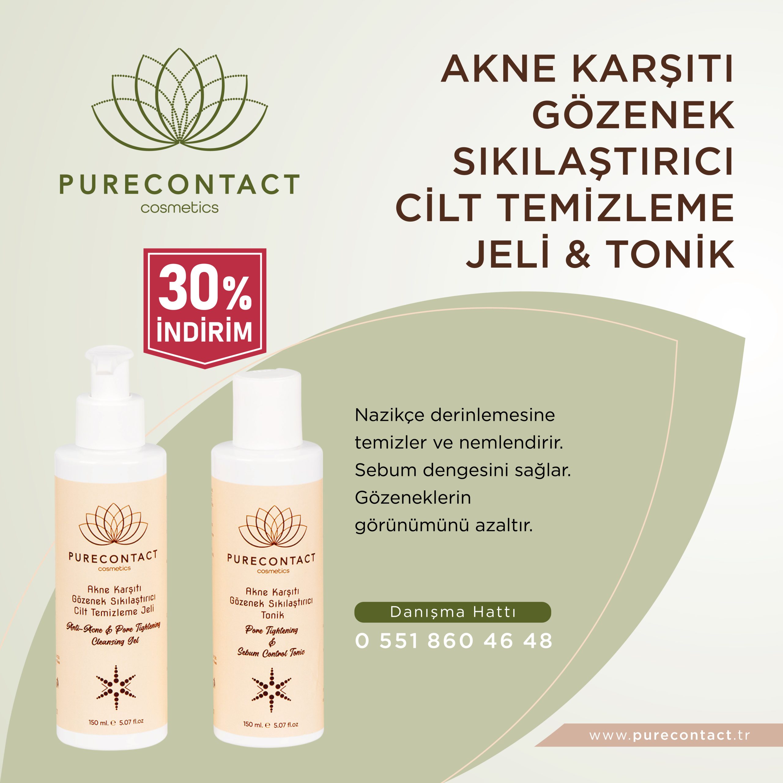 Akne Karşıtı Gözenek Sıkılaştırıcı Tonik & Temizleme Jeli 300 ml