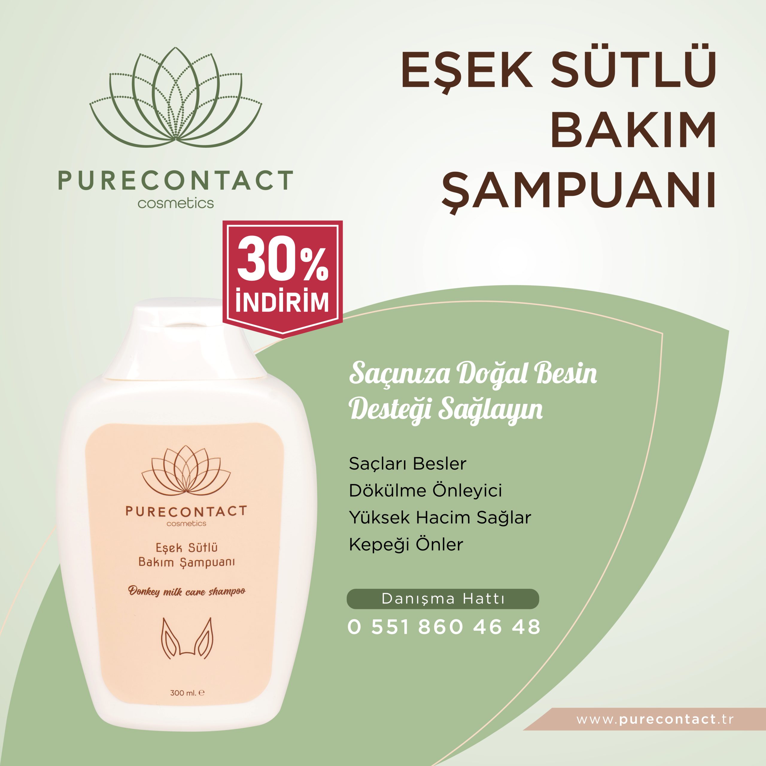 Eşek Sütlü Bakım Şampuanı 300 ml