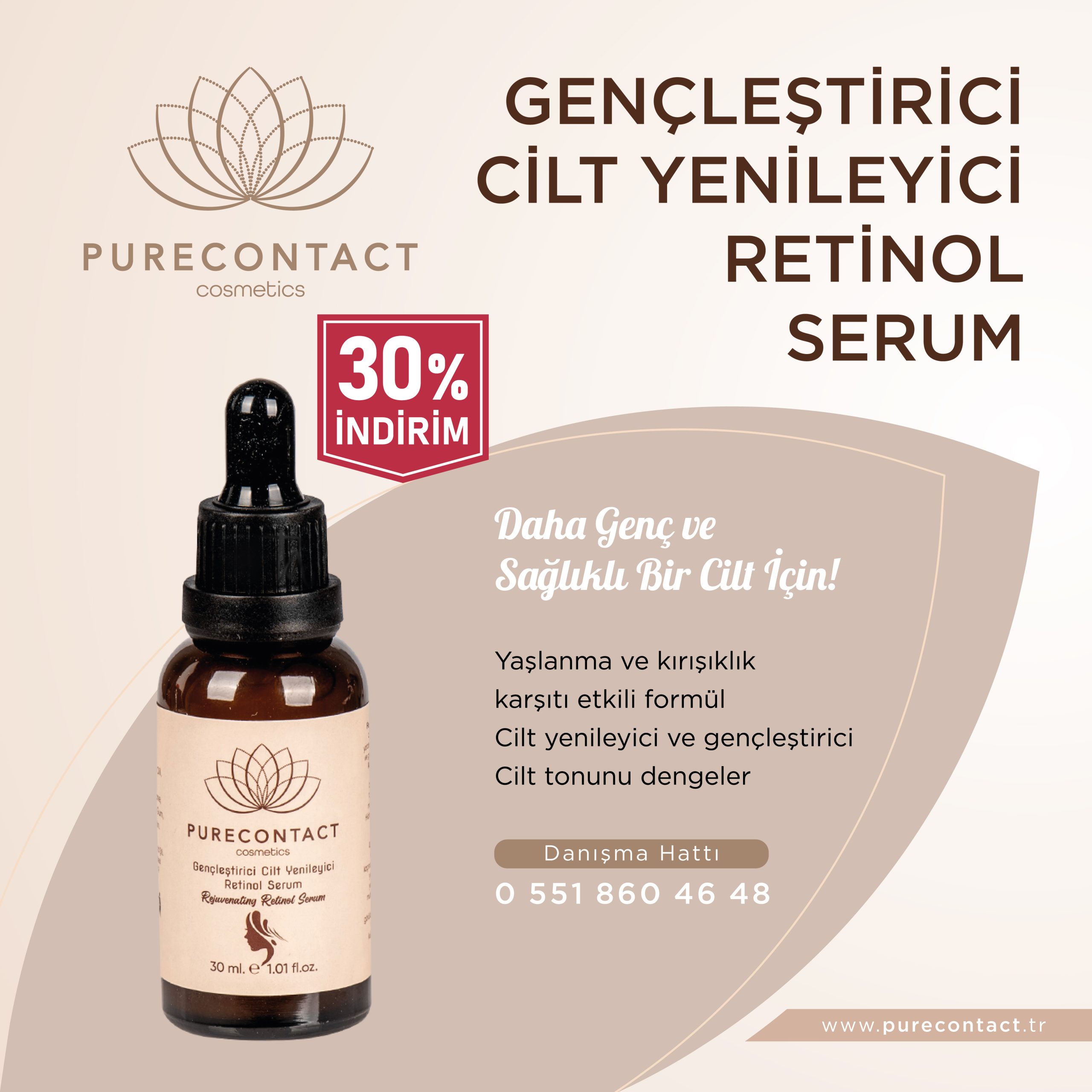 Gençleştirici Cilt Yenileyici Retinol Serum 30 ml